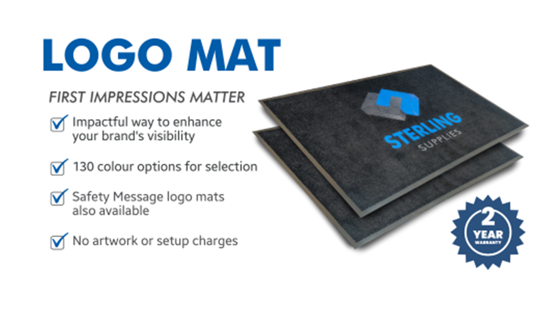 Here’s why having a customized logo mat can increase your business’s visibility